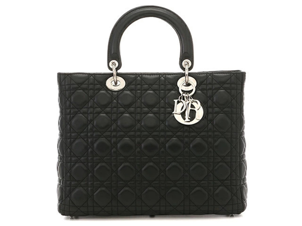 Christian Dior Lady Shoulder Bag Lambskin